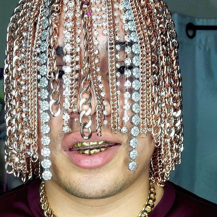 Tassel Hair Chain for Dramatic Sparkling Statement Looks