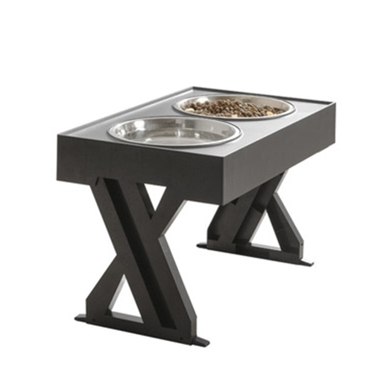 Elevated Double Dog Bowls for Tidy, Easy Feeding at Home