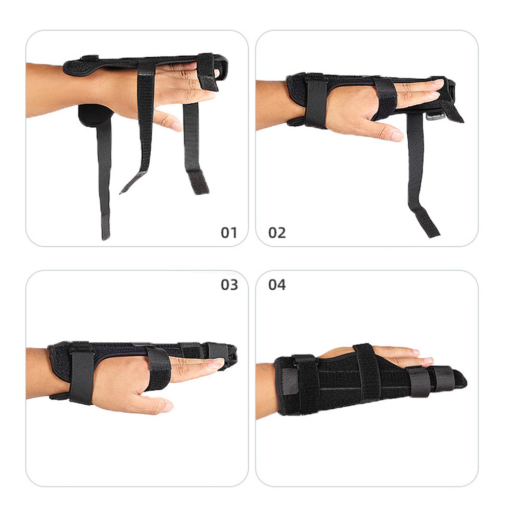 Finger Support Brace — Rigid Aluminum Splint for Fractures