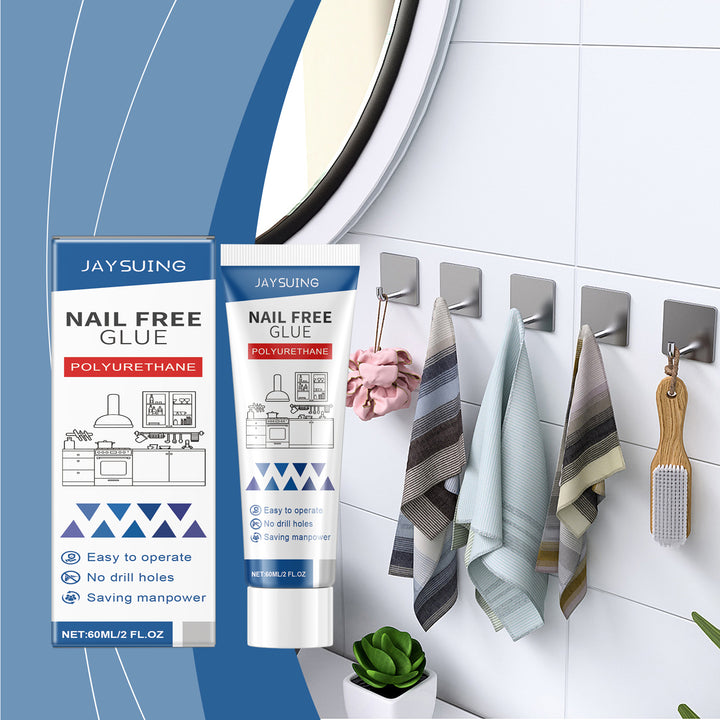 Nail-Free Adhesive for Strong, Weather-Resistant Mounting