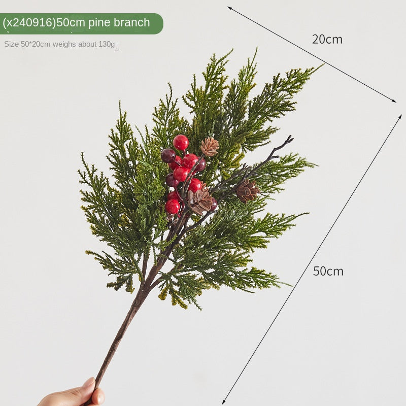 Christmas Pine Branch Decoration for Festive Displays