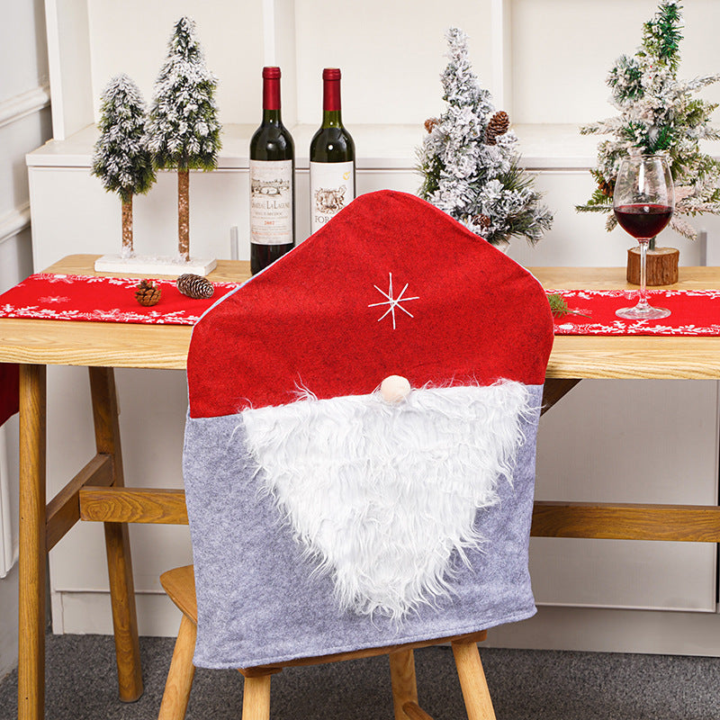 Santa Chair Cover for Festive Christmas Dining Decor