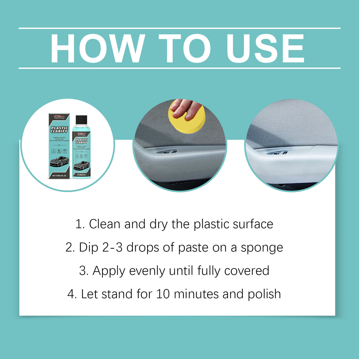 Automotive Plastic Restorer for Shine & UV Protection