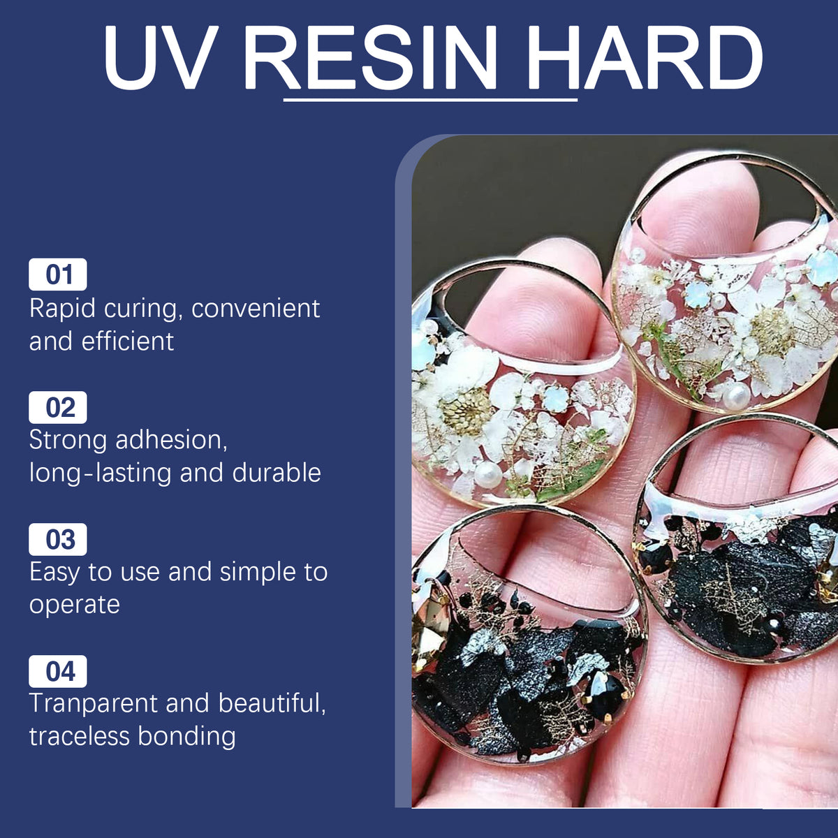 UV Resin Glue for Hard, Clear Handmade Craft Finishes
