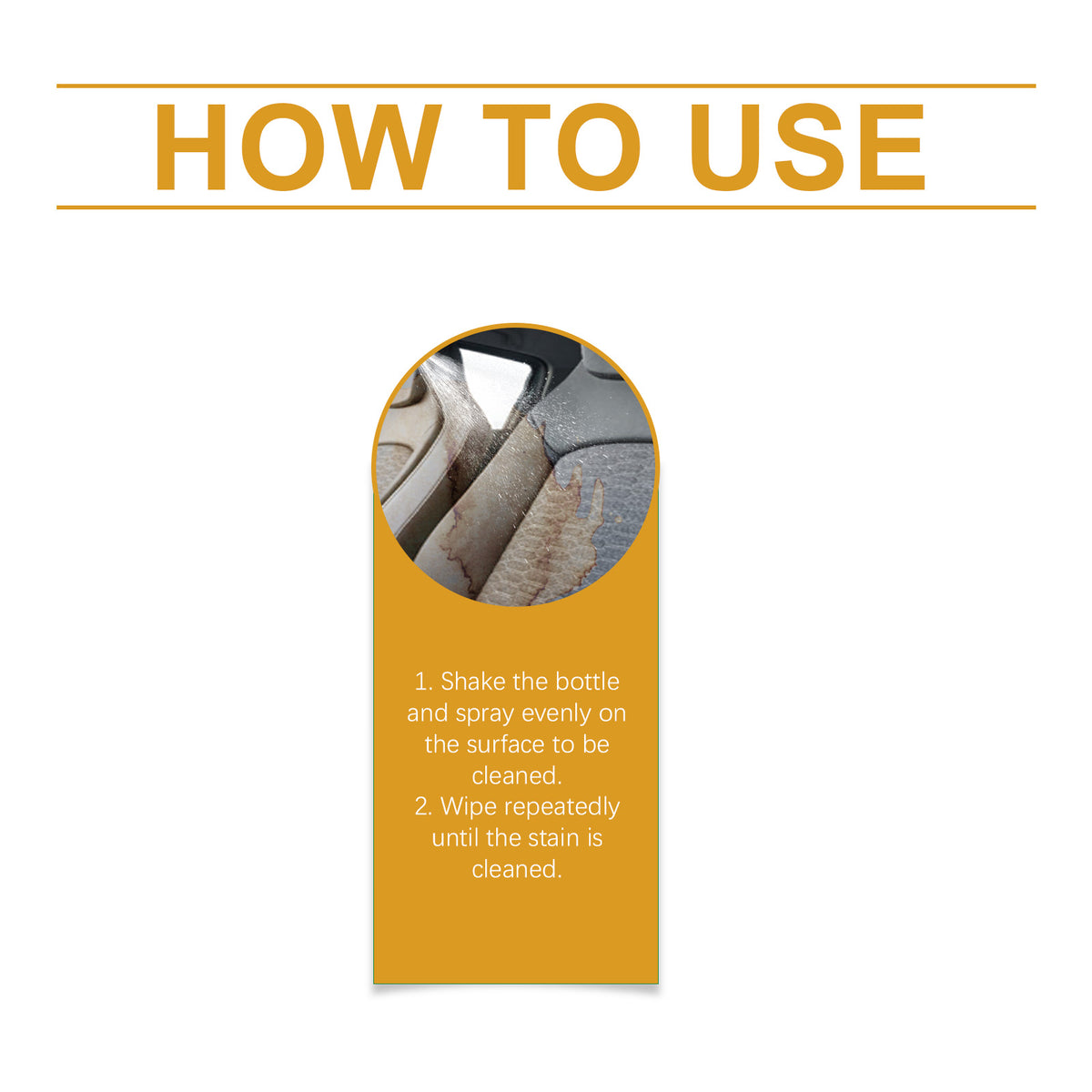 Car Foam Cleaner for Interior Dirt & Stain Removal Tool