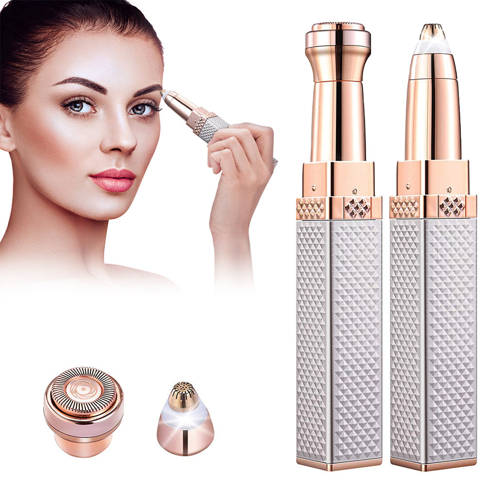 4-In-1 Electric Facial Hair Trimmer for Precise Grooming