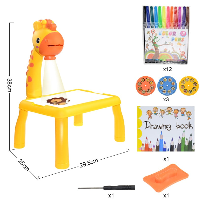 Kids Drawing Projector Table for Screen-Free Creativity