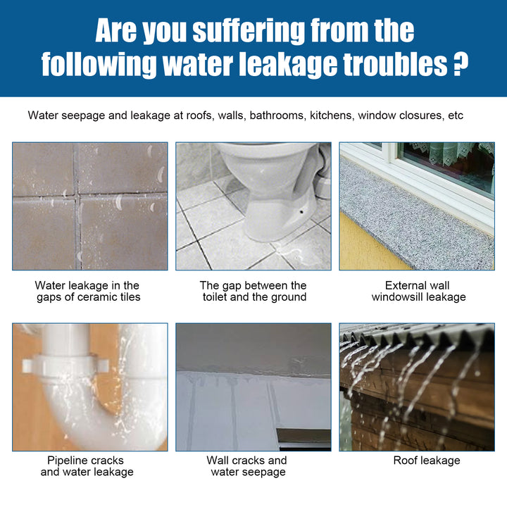 Transparent Waterproof Adhesive for Easy Leak Sealing