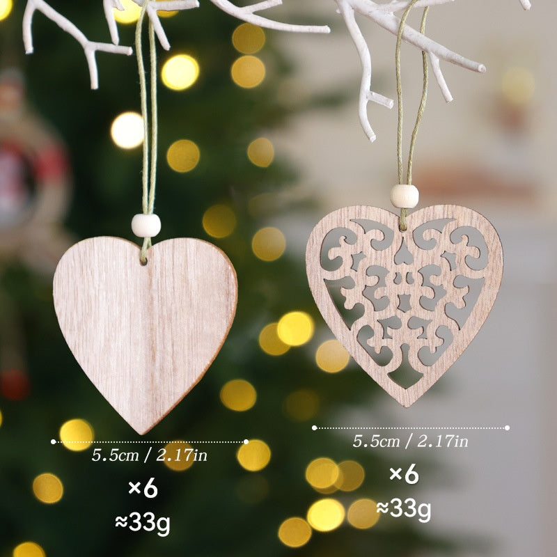 Wooden Christmas Ornaments for Warm Rustic Tree Decor