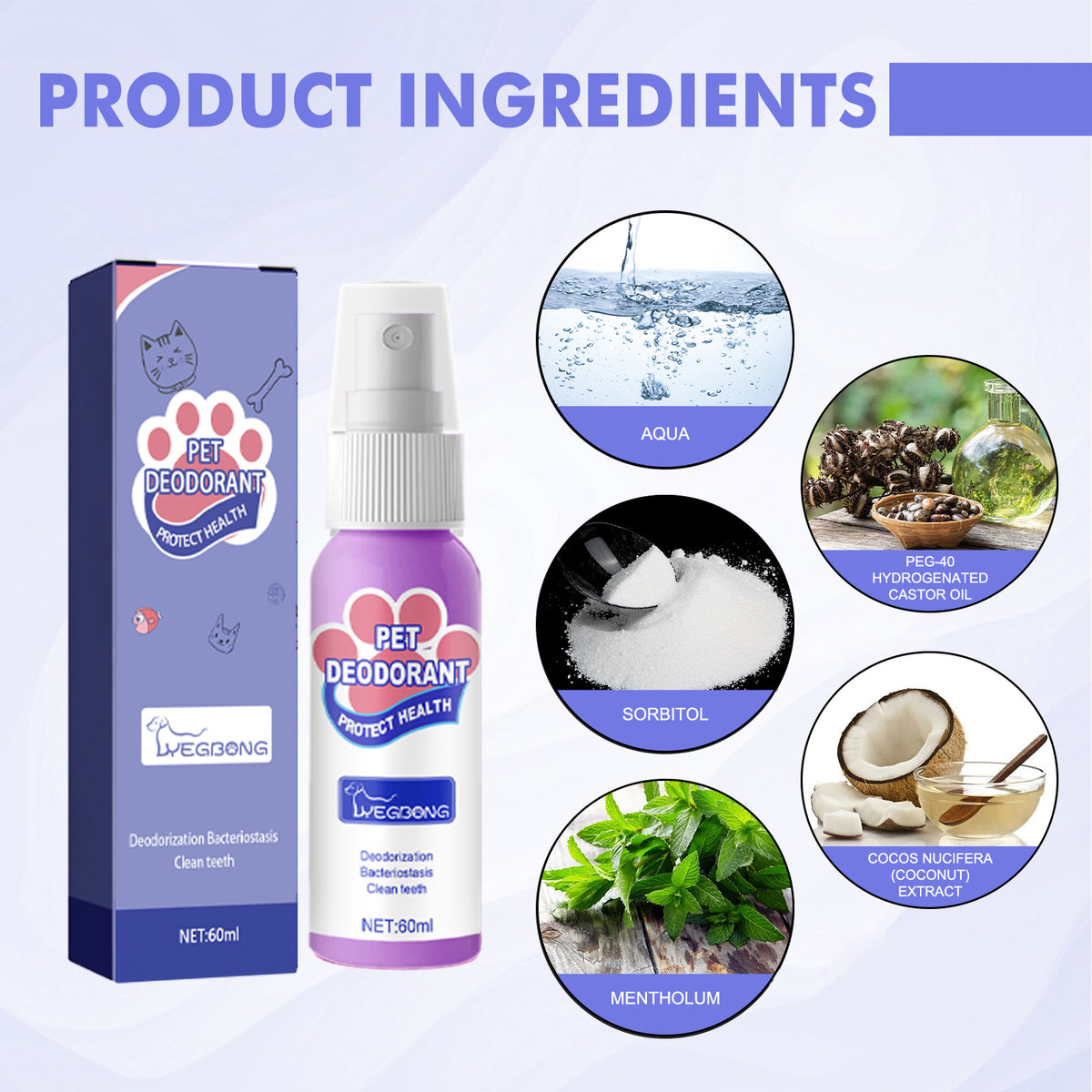 Pet Oral Spray for Fresher Breath and Cleaner Teeth