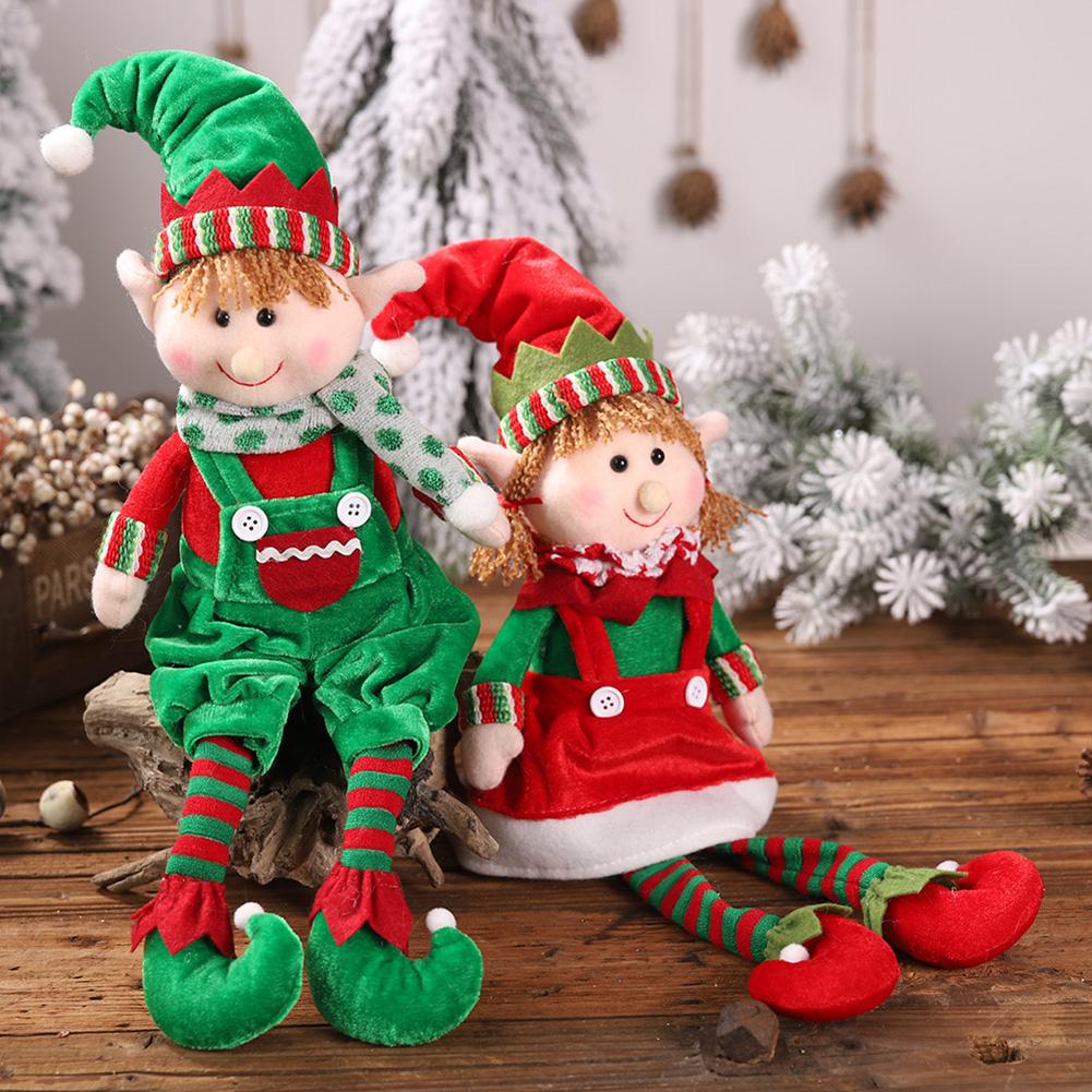 48cm Christmas Elf Doll Hanging Plush Holiday Decor