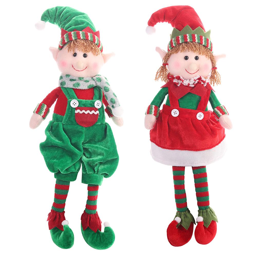 48cm Christmas Elf Doll Hanging Plush Holiday Decor