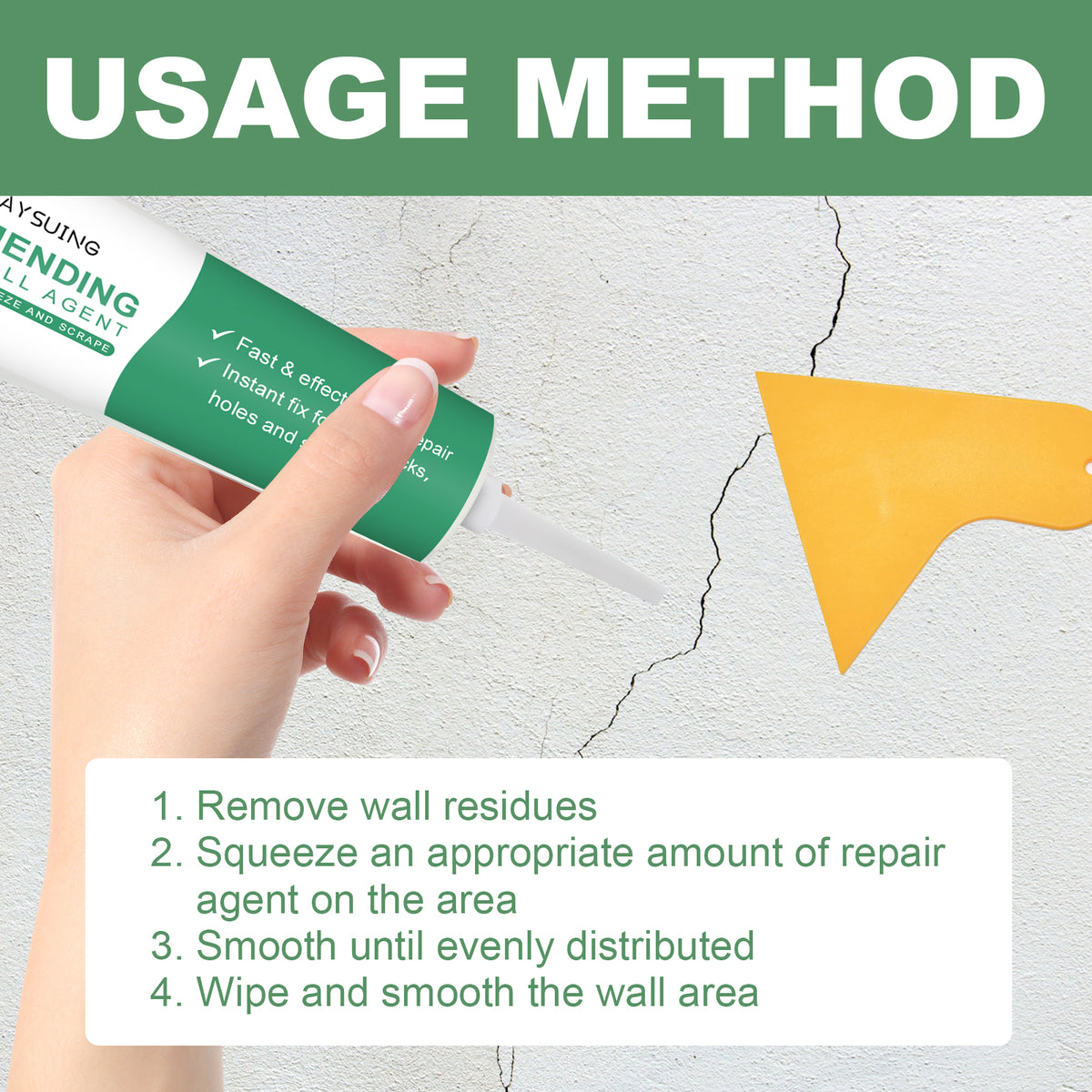 Wall Repair Plaster for Fast Crack and Hole Fixes at Home