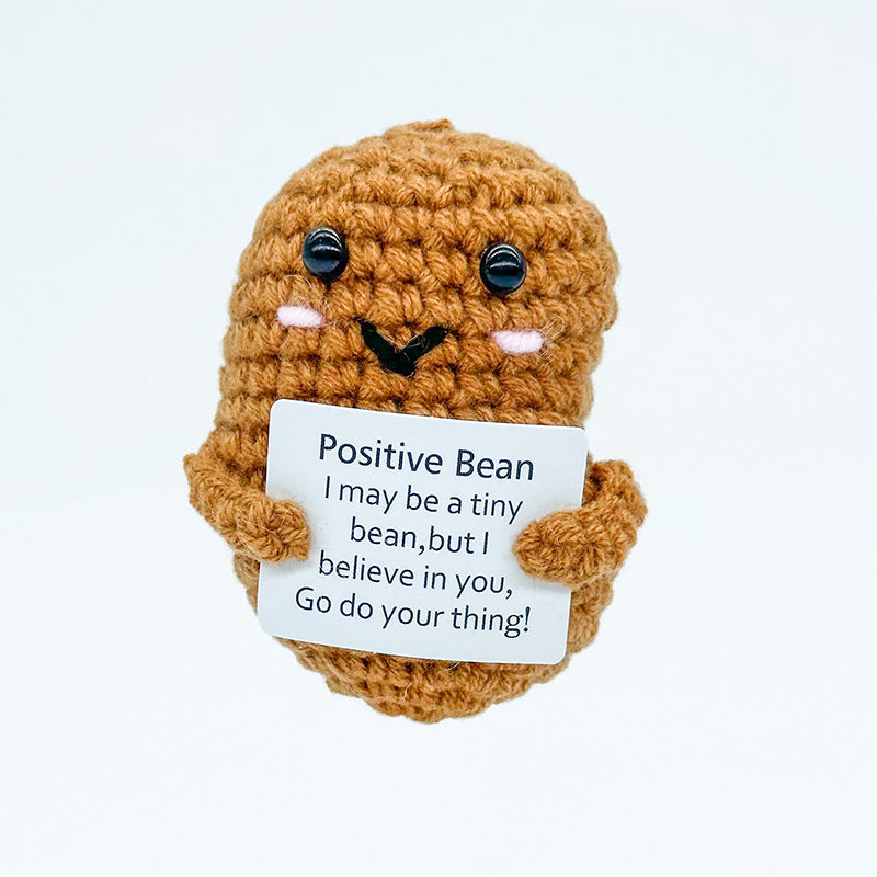 Handmade Knitted Gift Doll With Heartfelt Message