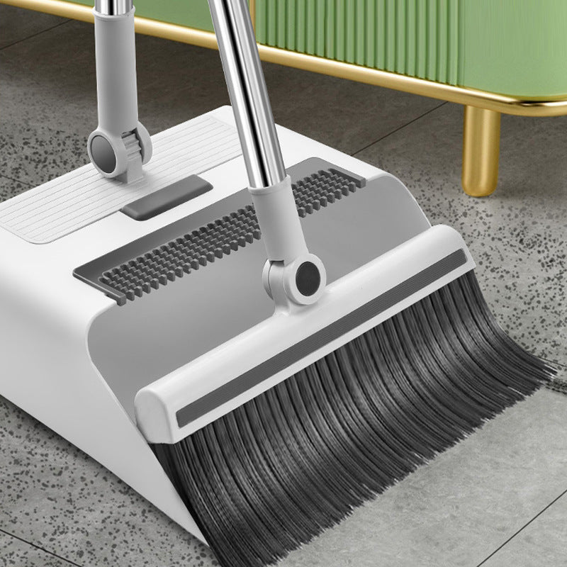 3-in-1 Folding Broom & Dustpan Set for Small Spaces