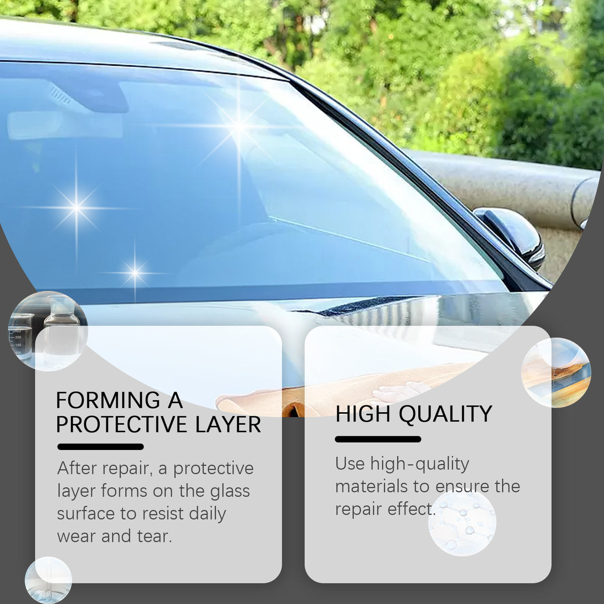 DIY Windshield Repair Kit for Small Cracks & Chips