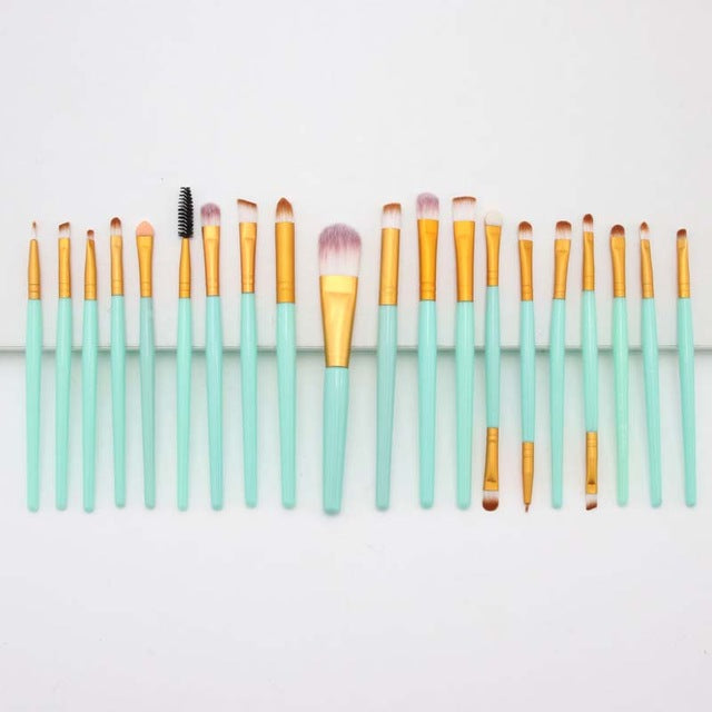 20‑Piece Makeup Brush Set — Complete Face &amp; Eye Kit