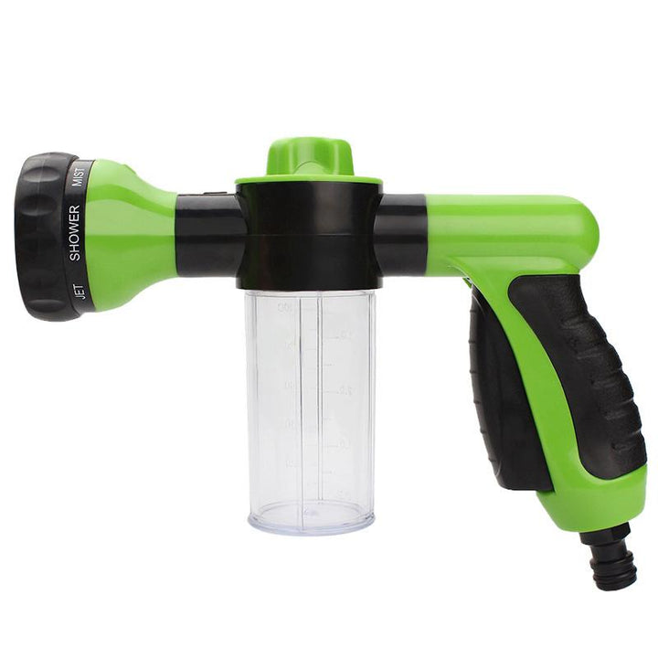 Hose Watering Gun with Foam Soap Cup for Car Washing