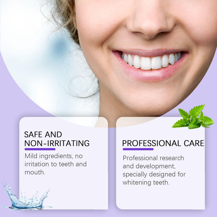 Purple Teeth Whitening Set for Gentle Daily Oral Care