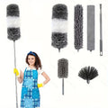 Extendable Duster Kit with 9 Heads — No Ladder Needed