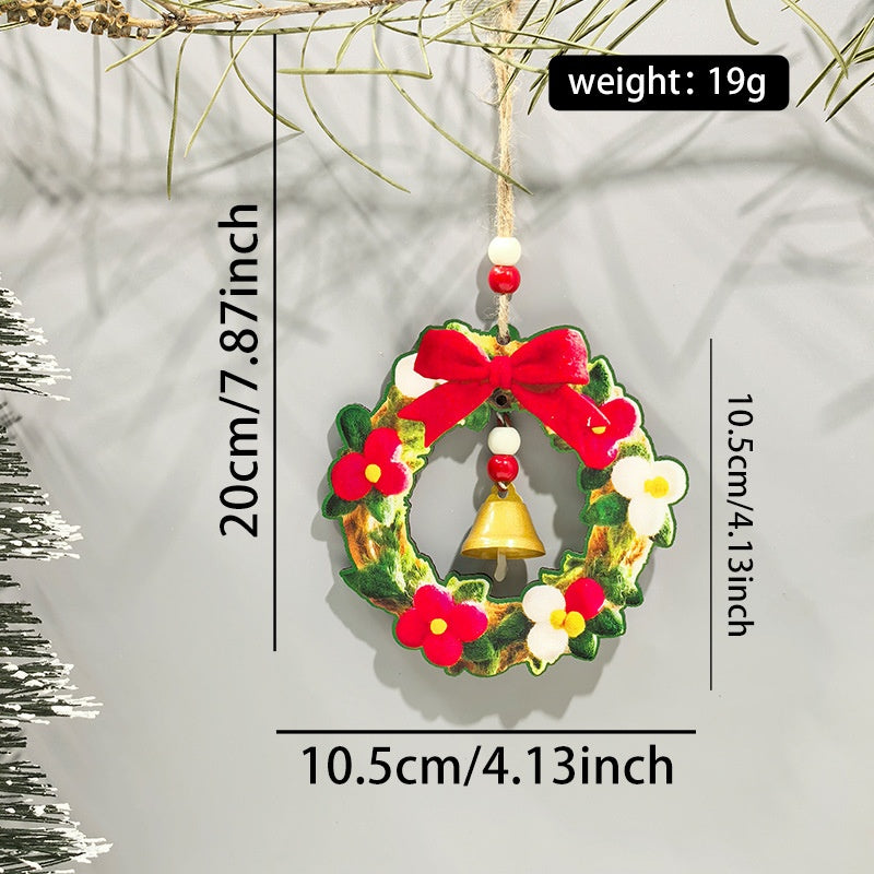 Wooden Christmas Ornaments for Cheerful Tree Charm