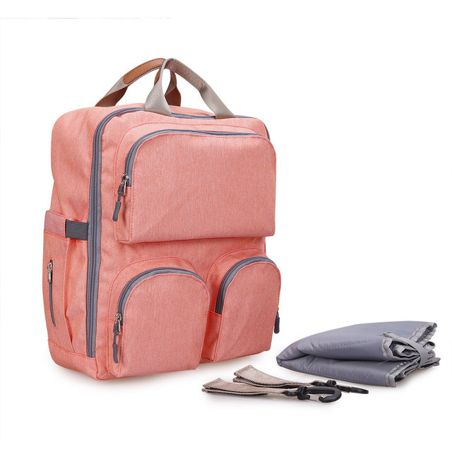 Large Capacity Diaper Backpack for Organized Travel
