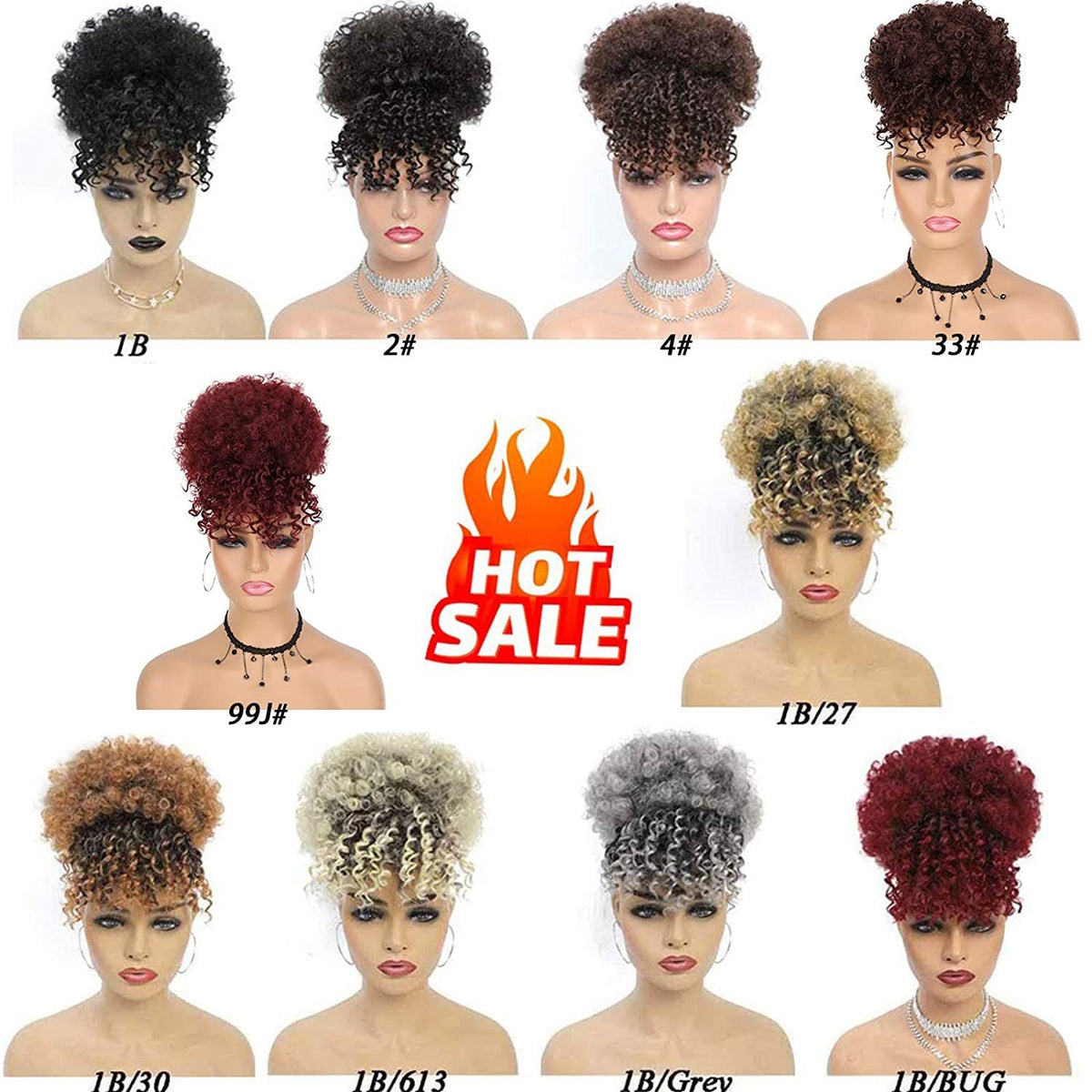 Curly Afro Bangs for Instant Volume and Bold Style