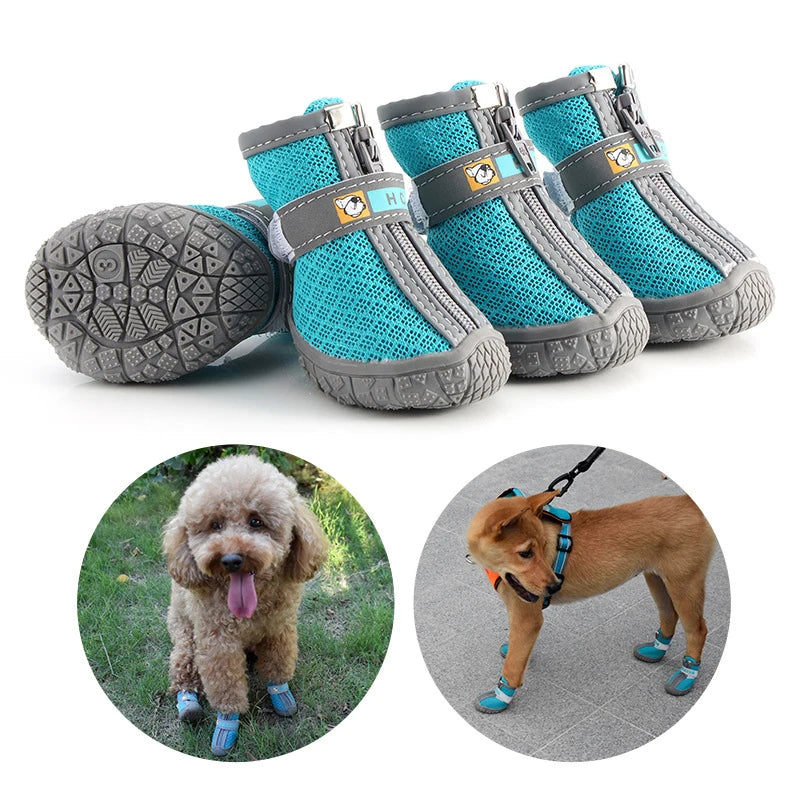Small Dog Shoes With Breathable Anti-Slip Protection