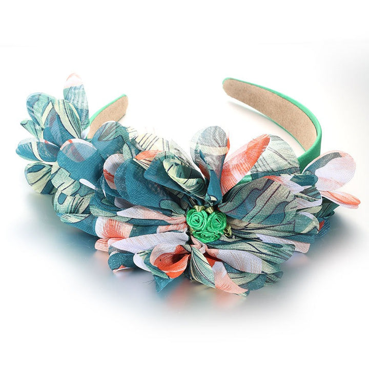 Oversized Floral Headband for Effortless Statement Style