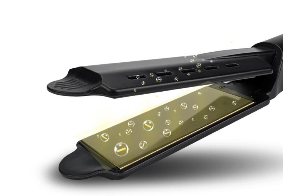 Hair Straightener Wide Ceramic Plates, Adjustable Heat