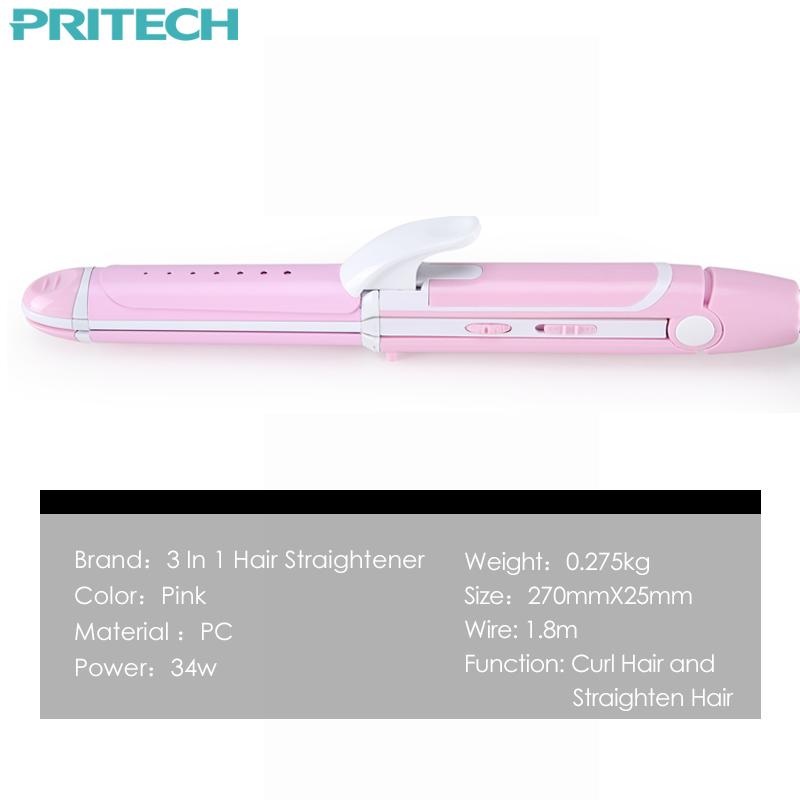 3-In-1 Hair Styler for Straight, Curl & Crimp Looks