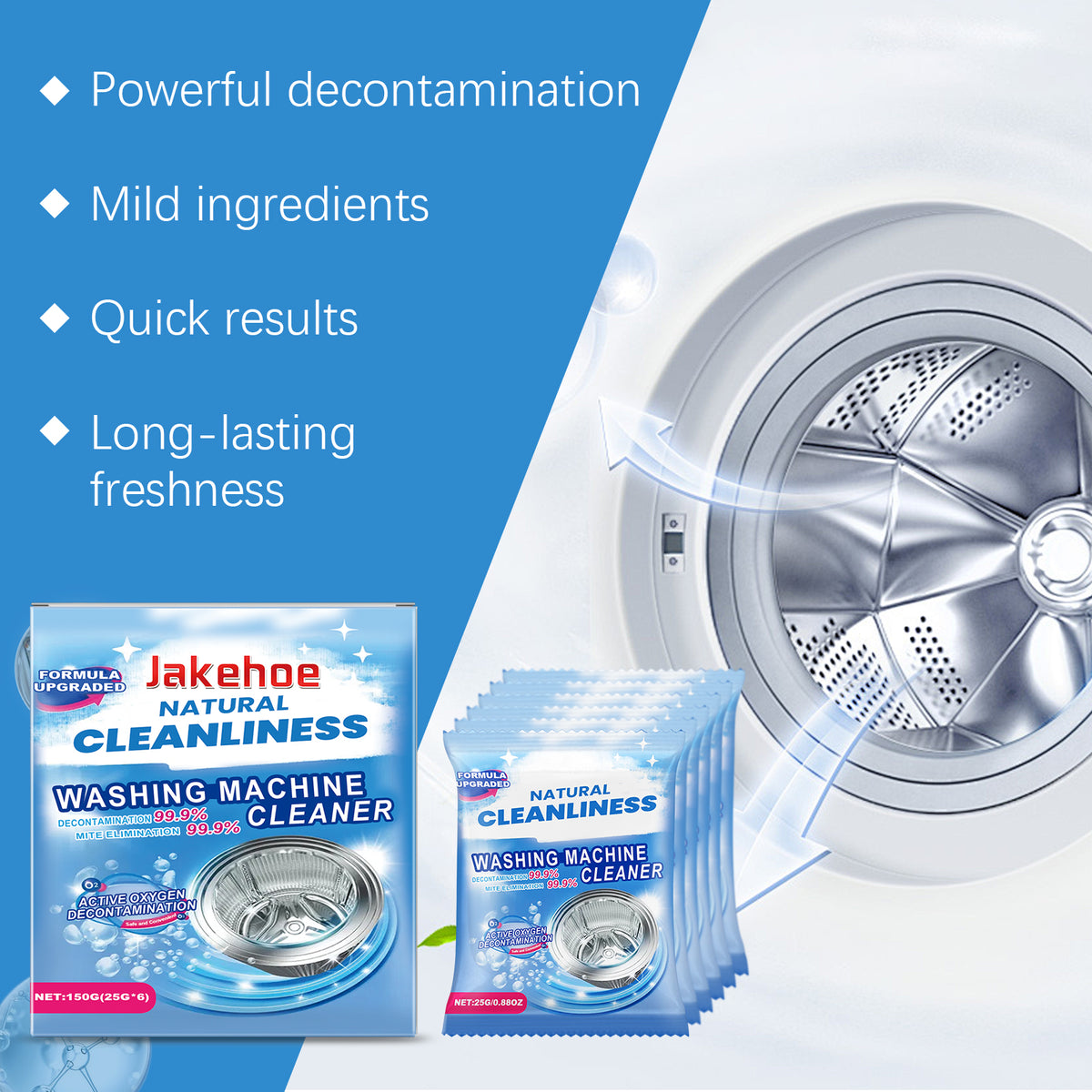 Washing Machine Cleaner Powder for Fresh, Clean Drums