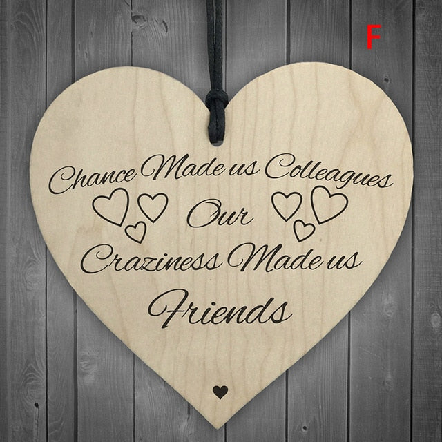 Wooden Heart Christmas Plaque for Meaningful Gifting
