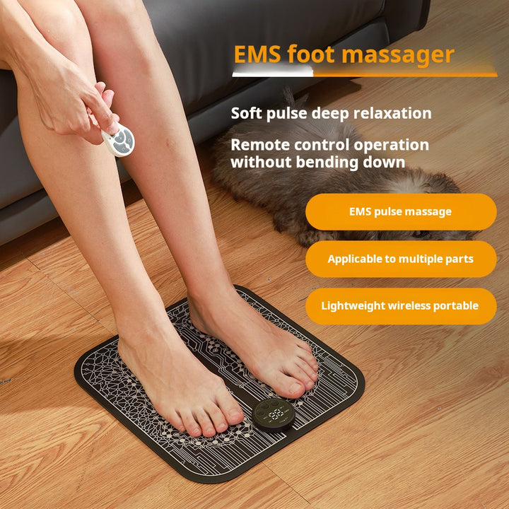 EMS Foot Massager Pad — Deep Muscle Relief with 39