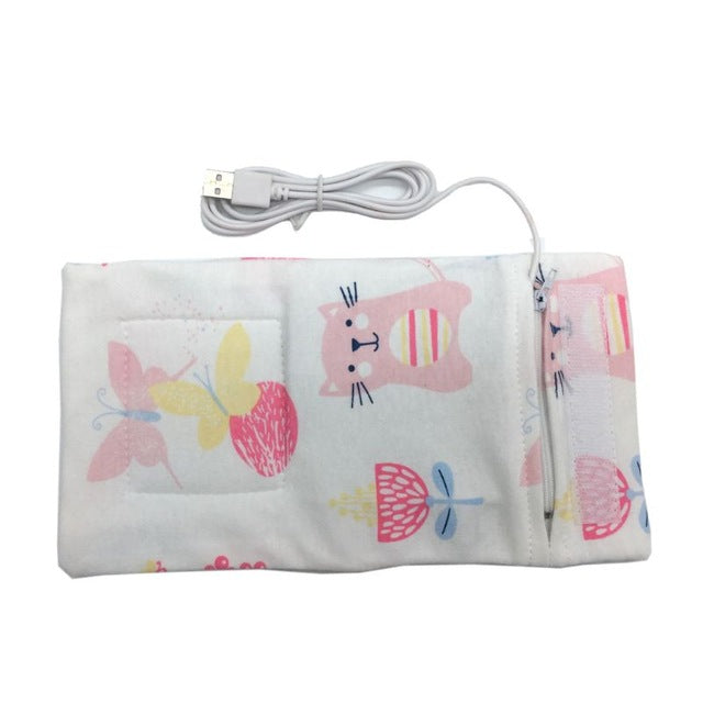 USB Baby Bottle Warmer Travel Sleeve for On-the-Go