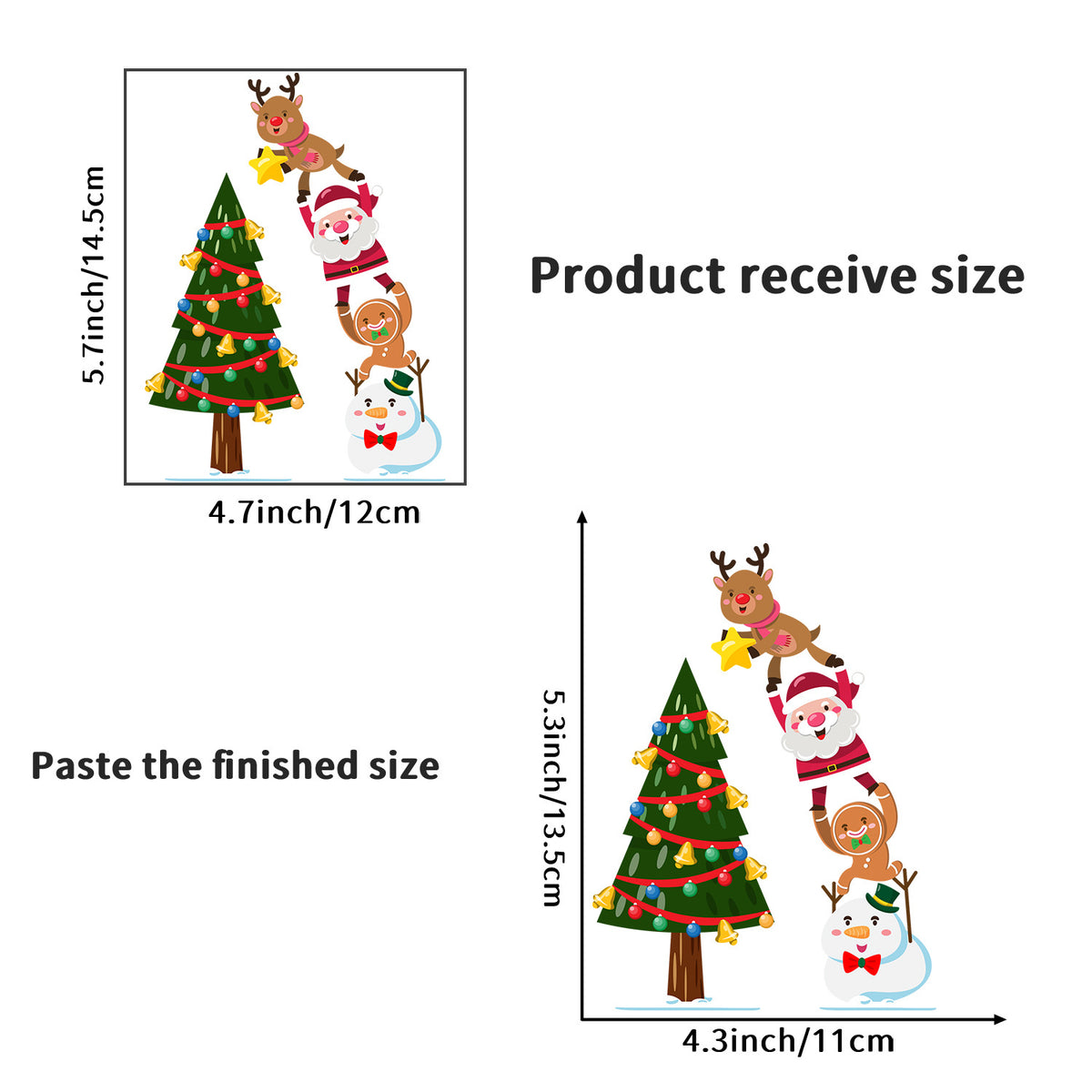 Christmas Switch Stickers for Festive Holiday Decor