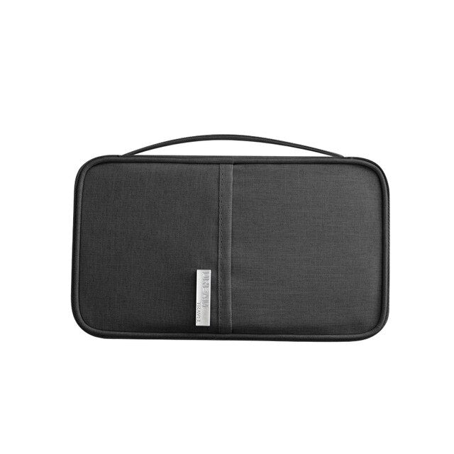 Travel Document Organizer Passport Holder with Zipper