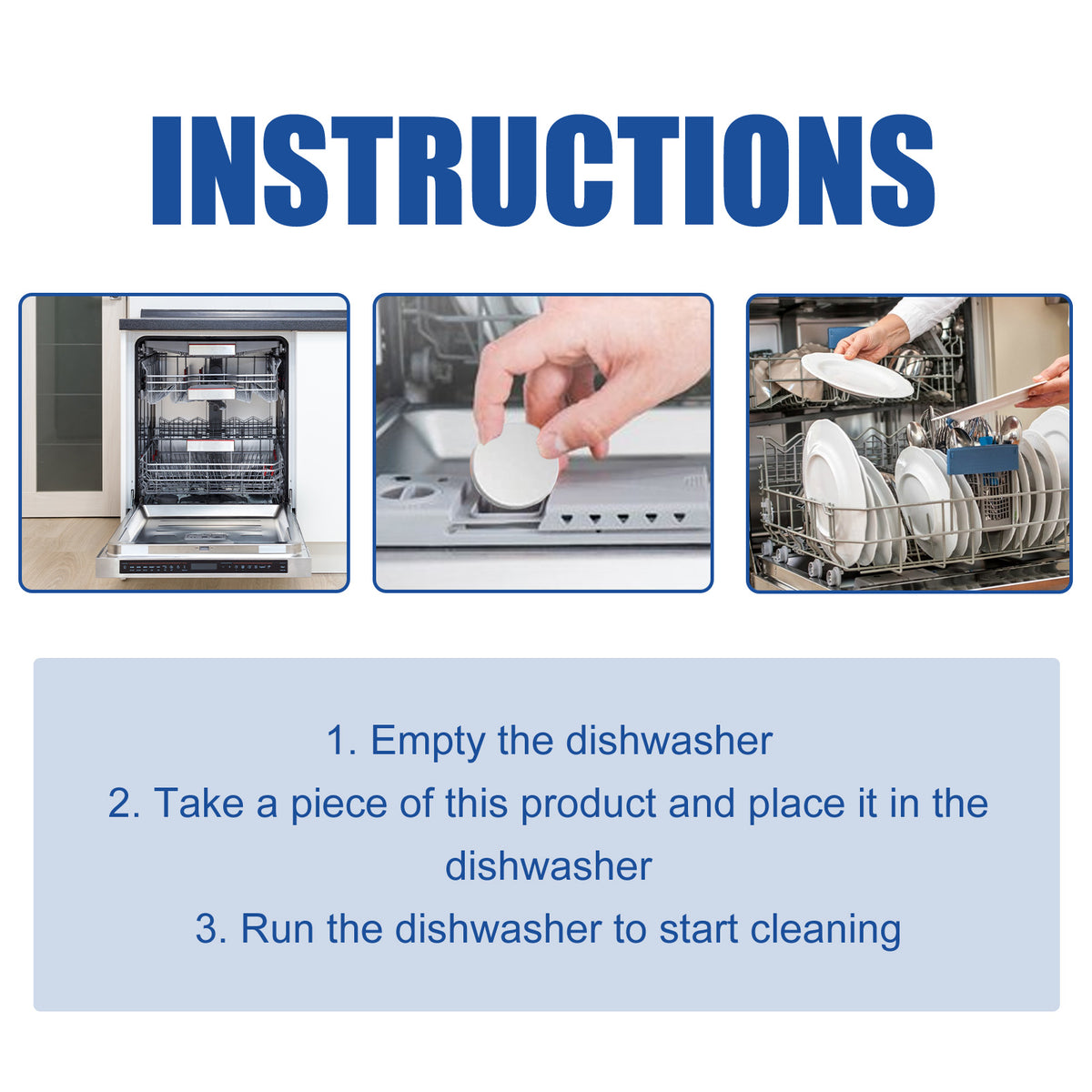 Dishwasher Cleaner Sachets for Grease-Free Interiors