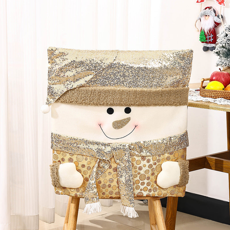 Christmas Chair Covers: Santa & Snowman Dining Decor