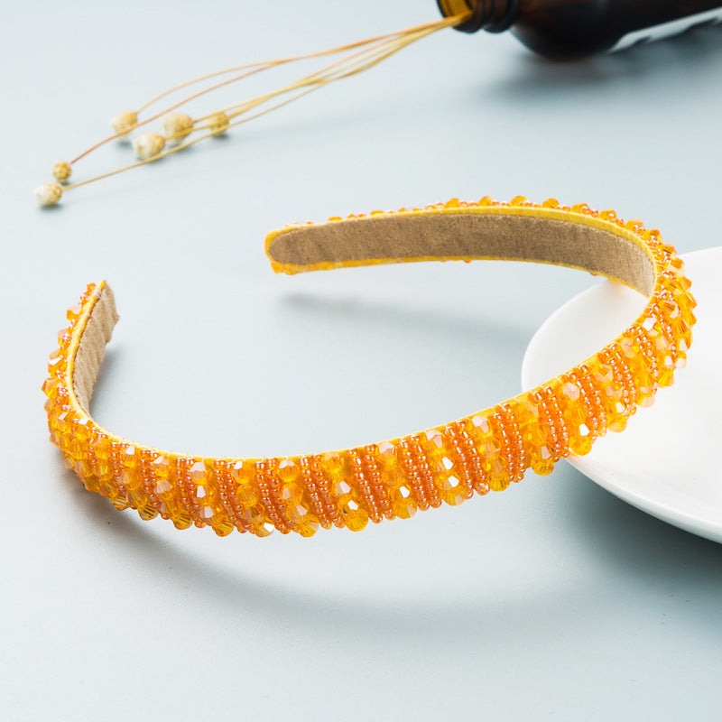Beaded Headband for Colorful Statement Hair Styling