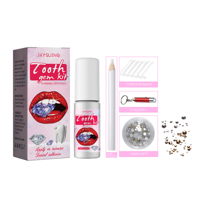 Tooth Gem Kit with UV Light for Sparkling Smile Styling