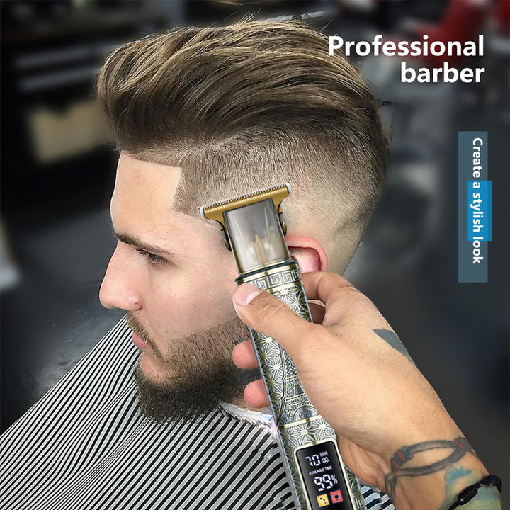 T9 Hair Clipper With LCD Display For Sharp Edges