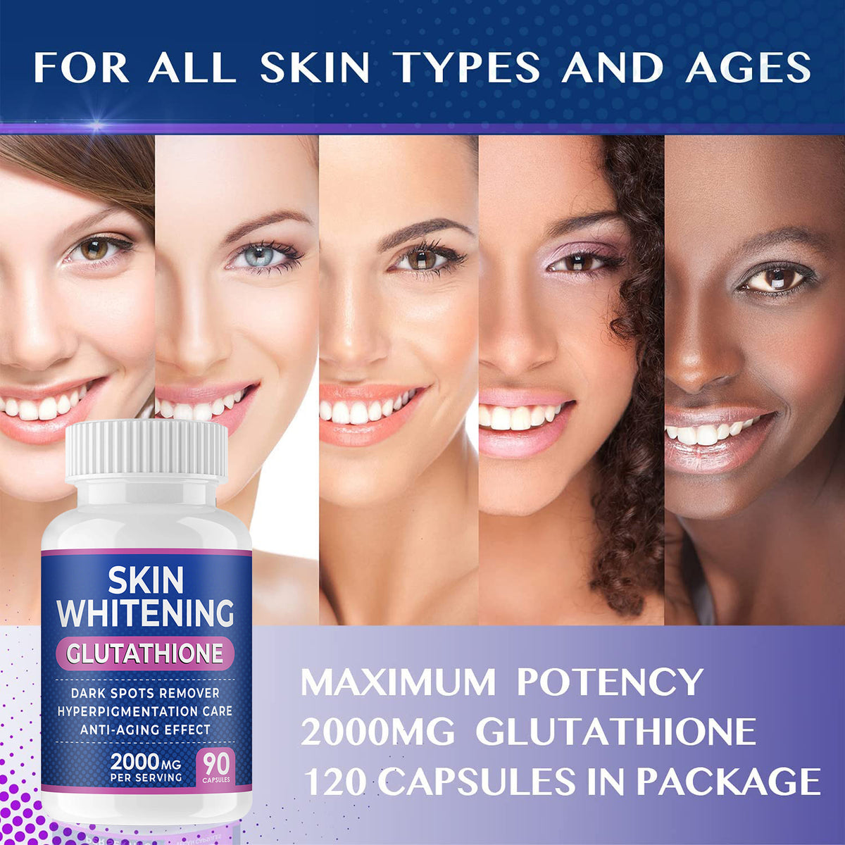 Glutathione Capsules – 5 Tones Lighter Skin in 3 Weeks