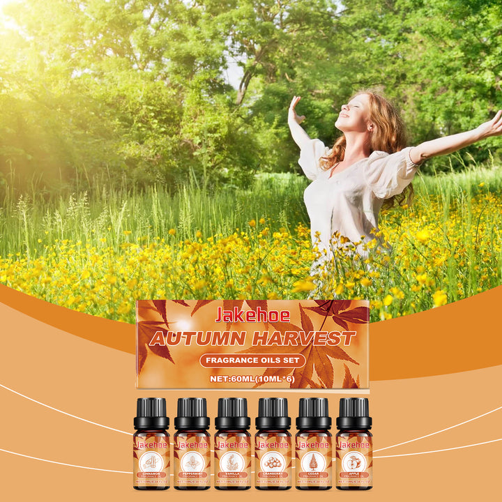 Autumn Fragrance Oils Set for Cozy Home Atmosphere