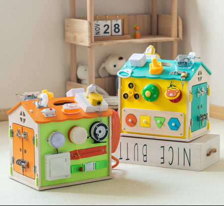 Montessori Busy House Toy for Hands-On Learning Play