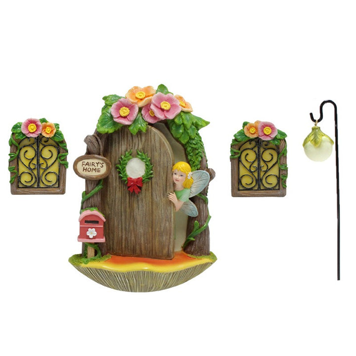 Light-Up Fairy Door Night Light for Garden Trees & Walls