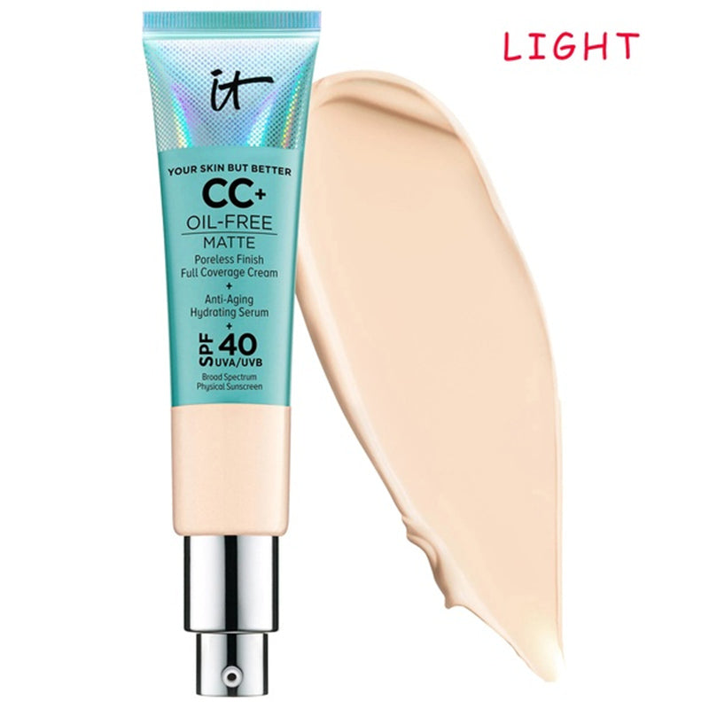 Matte CC Cream Full Coverage SPF 40 for Oily Skin
