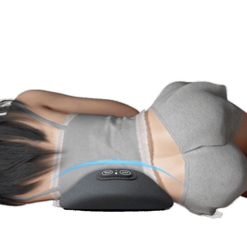 Lumbar Support Cushion with Traction, Vibration and Heat
