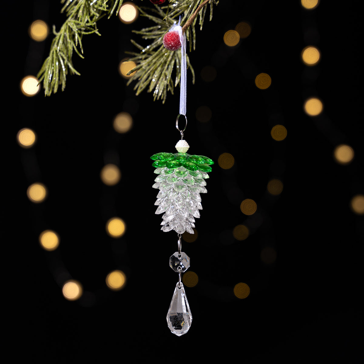 Acrylic Pinecone Ornaments for Sparkling Christmas Trees