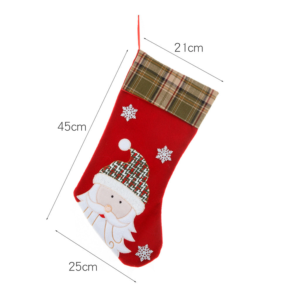 Christmas Stocking Set With Festive Character Designs